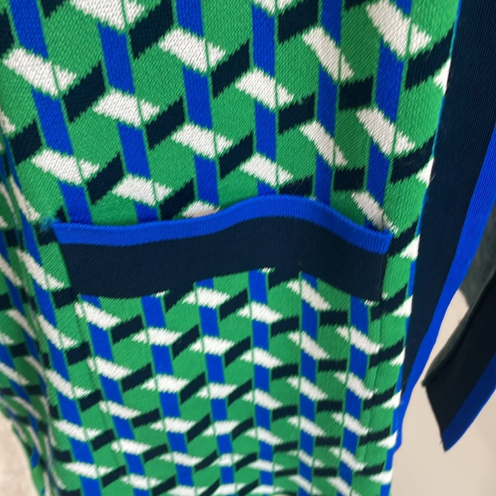 Boden Green and Blue Patterned Cardigan - Picture 8 of 12